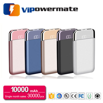 High capacity dual output 10000mah power bank battery charger with type C port